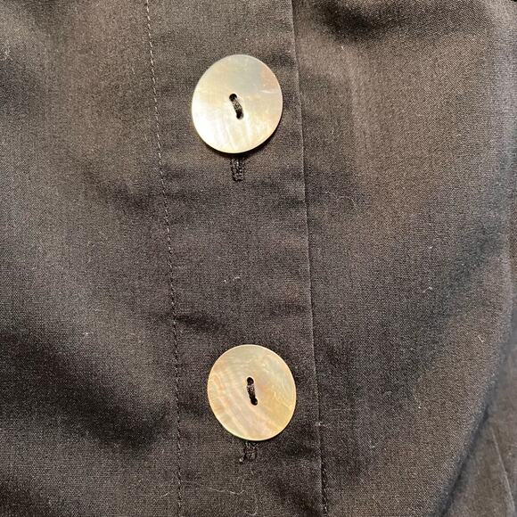 Vintage Black Button Up Blouse - Picture 4 of 8